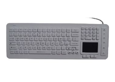 Weißes Silikon-waschbare medizinische Tastatur für Krankenhaus-Möbel-Blau-Farbe