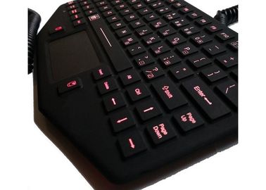 Roter von hinten beleuchteter tragbarer PC Tastatur-Kurzbefehl für bewegliches Fahrzeug-Büro-hohe Helligkeit