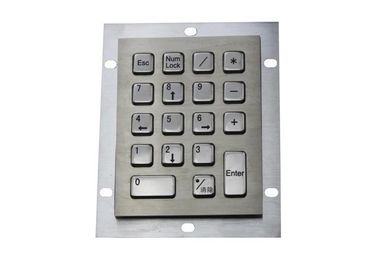 Edelstahl-industrielle Tastatur 18 befestigt die Matrix/USB-Kabel IP65, die wasserdicht sind
