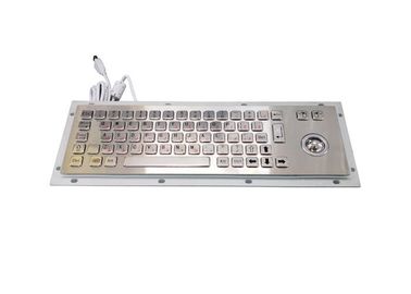 Zweisprachige industrielle Tastatur des PC-PS2, 66 Schlüssel Usb-Tastatur mit Rollkugel