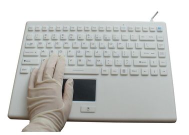 Taiwan-Dichtungs-schroffe drahtlose Tastatur mit Berührungsfläche, Laptop-waschbare Tastatur